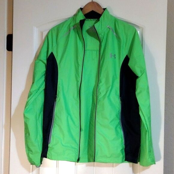 Under Armour Women's Size Small Lime Green Allseason Gear Jacket Dri fit - Picture 4 of 13
